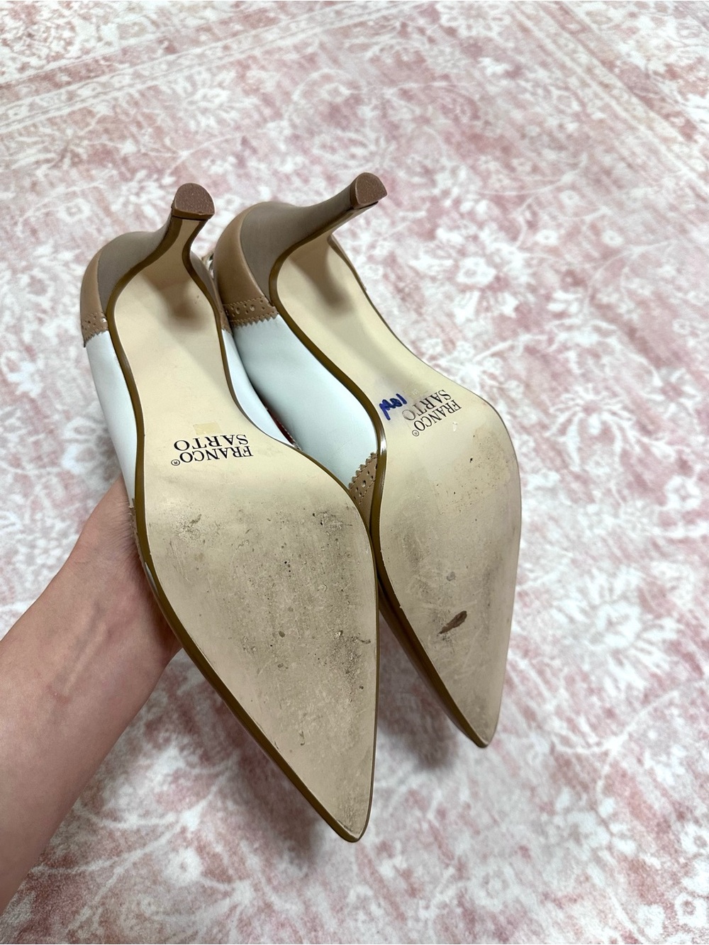 Franco Sarto 🤎 Genuine Leather Lace Heels - Picture 8 of 10